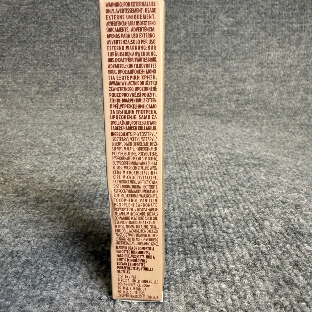 Summer Fridays Lip Butter Balm Toasted Marshmallow 15g 0.5oz Vegan New in Box